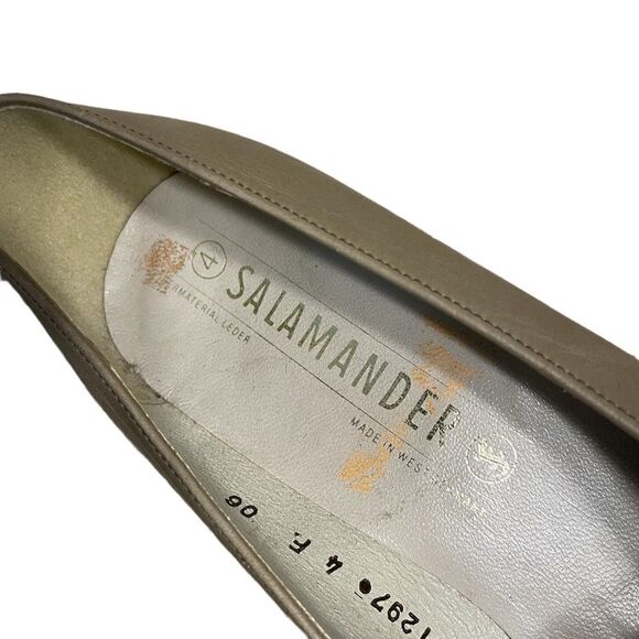 Vintage 70s beige leather pumps - Salamander German Brand. US 6.5 - Picture 8 of 13